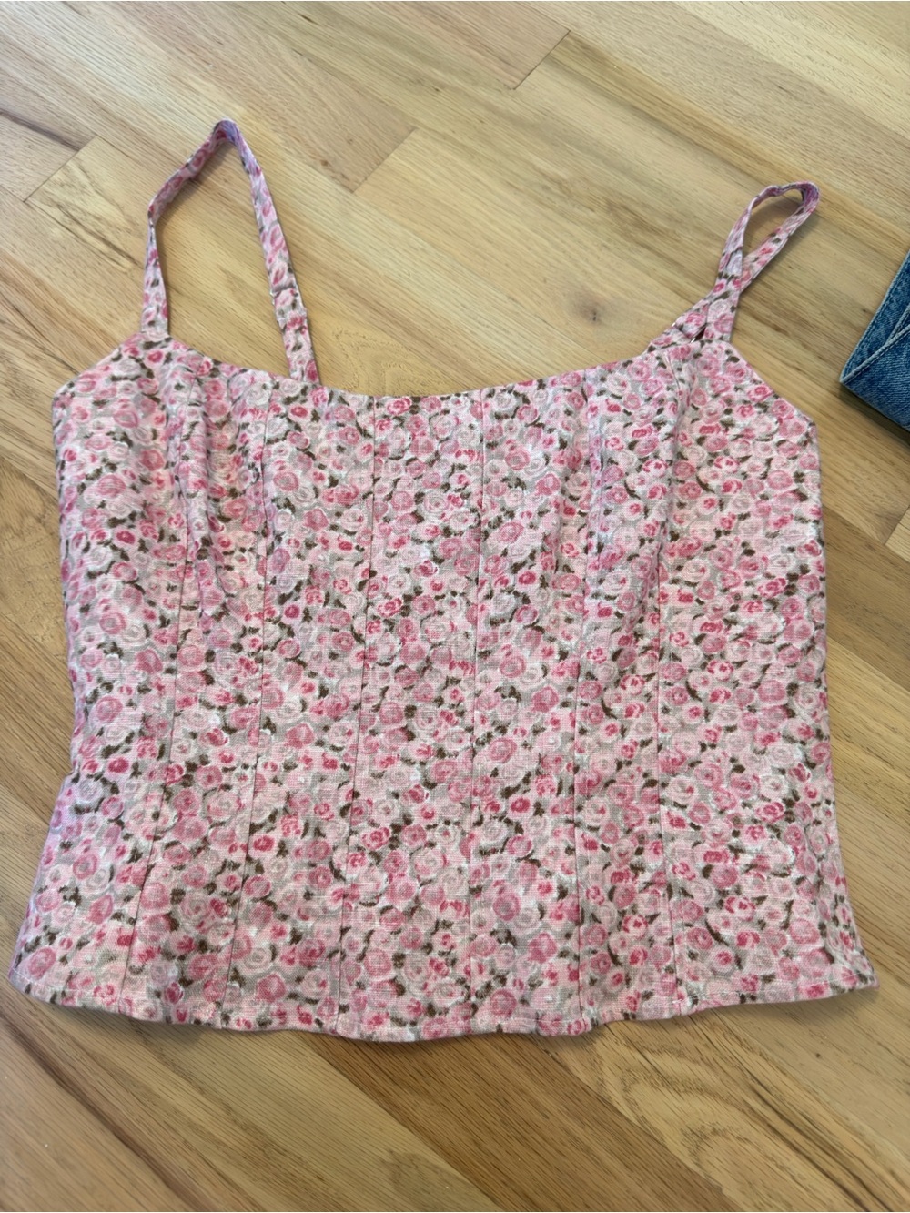 Reformation Pink Floral Camisole